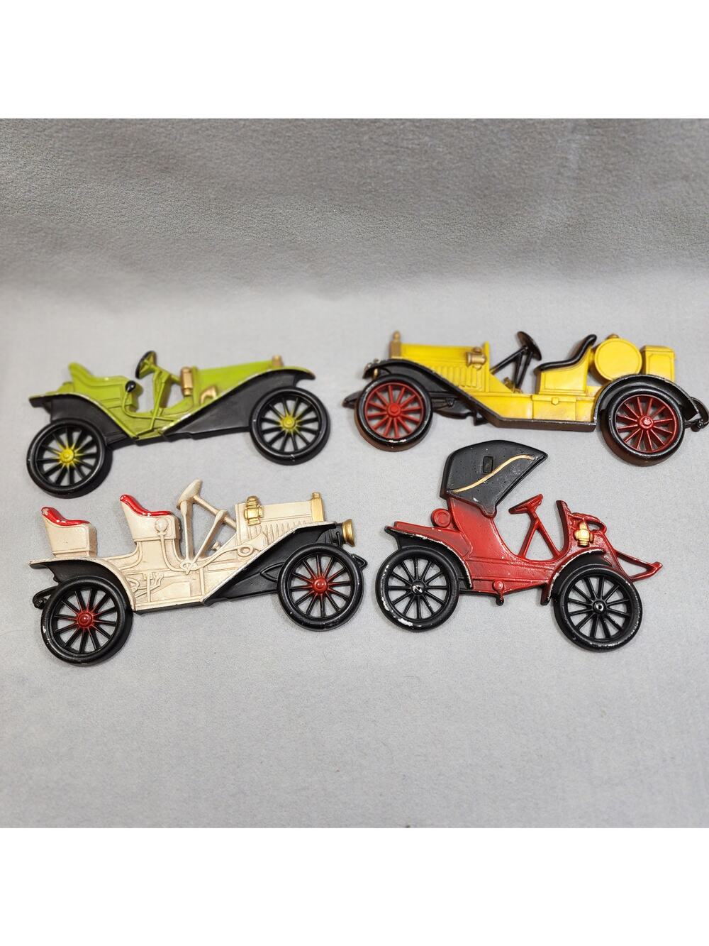 Die Cast Metal Cars x4B Hanging Wall Art Gifts For Him SextonMidwestUSA Vintage